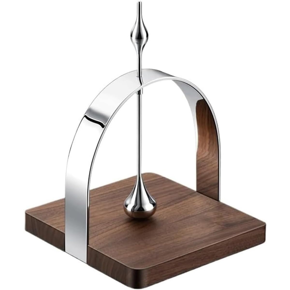 Estante para papel de seda, dispensador vertical y plano de acero inoxidable con base de madera de nogal para restaurantes, cafeterías o encimeras de comedor en casa