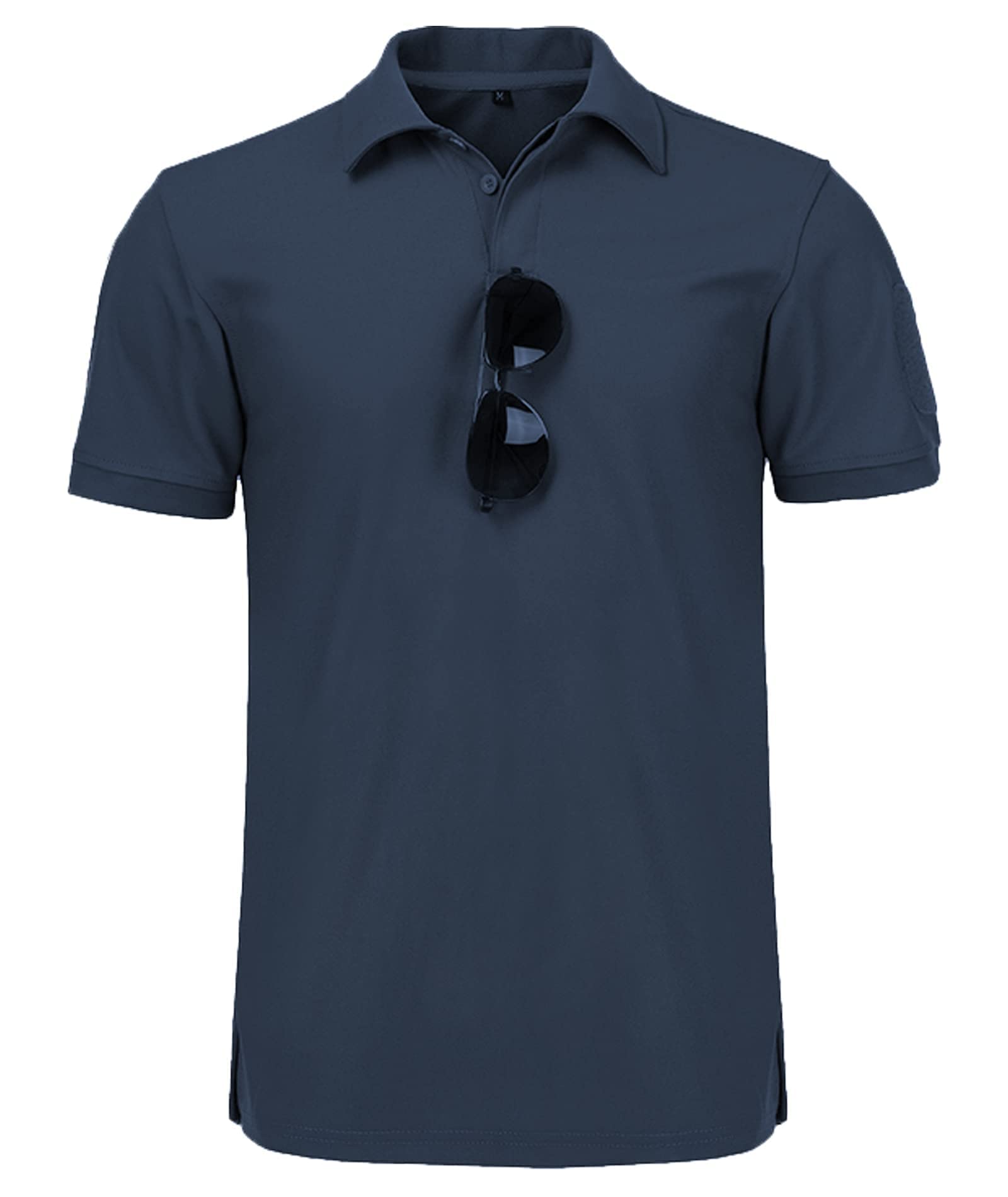 geeksport Polo Shirt Sportiva Uomo Manica Corta 2er Pcak Golf T-Shirt con portaocchiali abbottonatura Leggera Outdoor Estiva