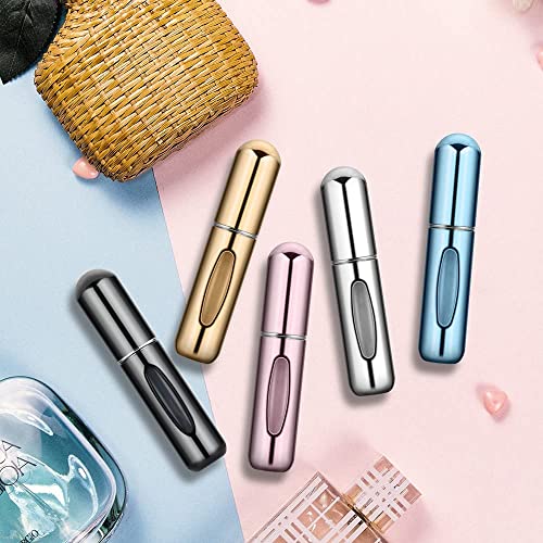 5ml Parfümzerstäuber, 4 Stück Mini Nachfüllbar Parfüm Flaschen, Sprühflasche mit Fenster für Flug Reise, Ferien… - Image 8