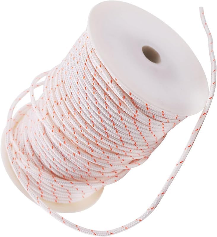 #US Recoil Starter Parts Recoil Starter Rope Pull Cord 4.5mm 100-Meter for Stihl for Husqvarna for Echo for Poulan (addiparts#1326-21214)