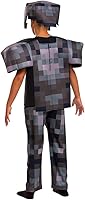 Vista 2 de Disguise Minecraft Costume, Official Nether Armor Outfit for Kids Minecraft Costume
