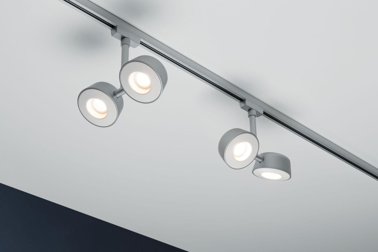 Paulmann LED Stromschienensystem URail Systems Spot Double Pellet | LEDs fest verbaut 4W 294lm warmw