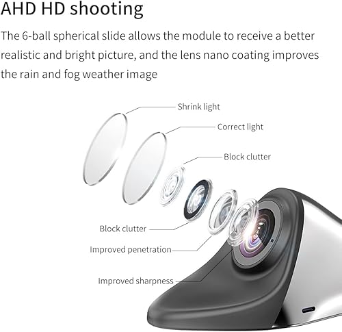 Miniatura 3 de HD cámara de punto ciego coche vista lateral cámara IP68 impermeable 120 grados gran angular vista lateral espejo cam plata