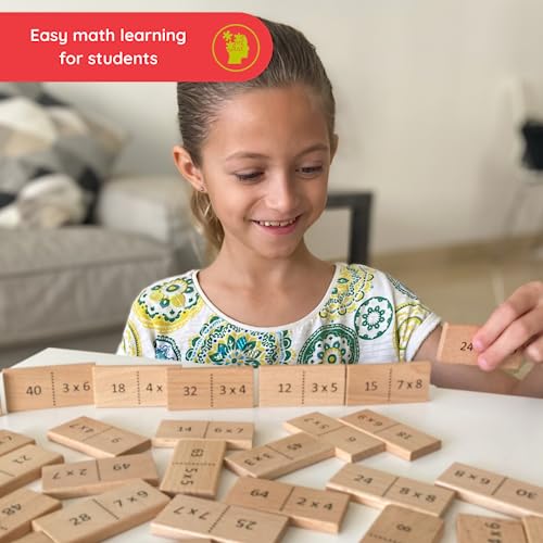 SCHMETTERLINE Maths Domino, 1x1 Learning with Fun, Funny Arithmetic Game from 7 Years (2nd/3rd Class) - Image 2