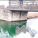 XNXYSMKJ Edelstahl-Schlammprobennehmer mit Wasserabfluss für effiziente Schlammsammlung in Teichen und Seen (3L)