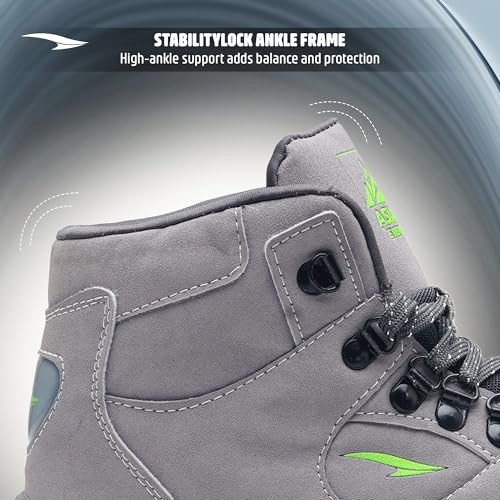 Image of ASIAN Everest-25 Men's Trekking Shoes | High-Neck Hiking Boots | Water-Repellent Suede Synthetic | High Grip Sole | EVA Midsole Cushioning Comfort