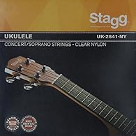 Made for soprano or concert ukuleles Clear nylon Guages: 028, 033, 041, 028