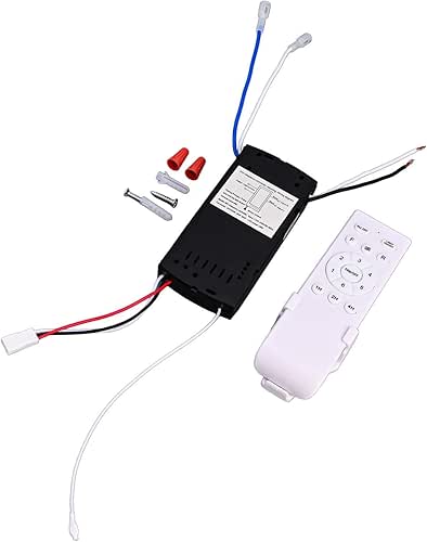 Ceiling Fan Remote Control Kit Replacement, 6-Speed & Timing, Remote