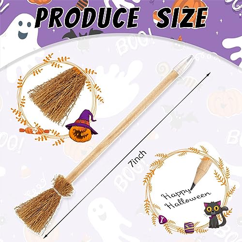 Set de 14 lápices escoba bruja para Halloween miniatura 6