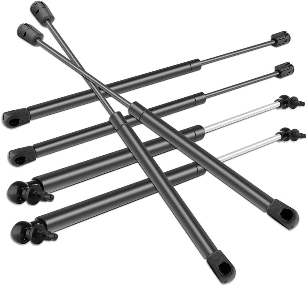 ECCPP Lift Support Replacement 2 Liftgate and 2 Window Glass and 2 Hood Struts Gas Springs Fit for Jeep Grand Cherokee 2005-2010