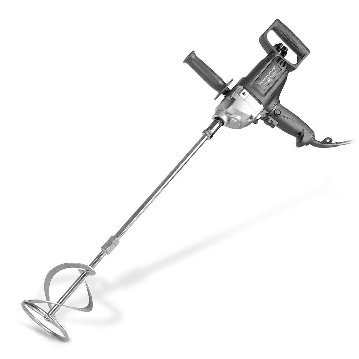 STAHLWERK Agitador RW-1000 ST – 1.000 W, 550 rev/min, batidora de mortero eléctrica con circulación derecha e izquierda, control de velocidad del motor, mezclador de mortero, hormigonera, batidora de