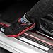 Door Entry Guards Scratch Cover Protector Paint Threshold Guard,Carbon Fiber red Edge Rubber car Bumper Door Guard/Rear Bumper Guard Scratch Scratch Protection Strip 100% Waterproof(Width 2in,Long 9....
