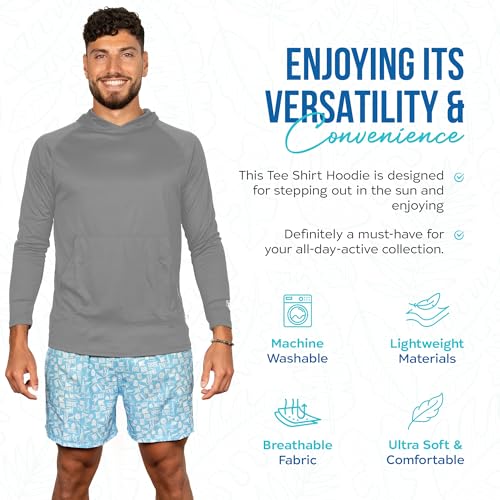 Banana Boat Men's Rash Guard Long Sleeve tee Shirt Hoodie for Men4