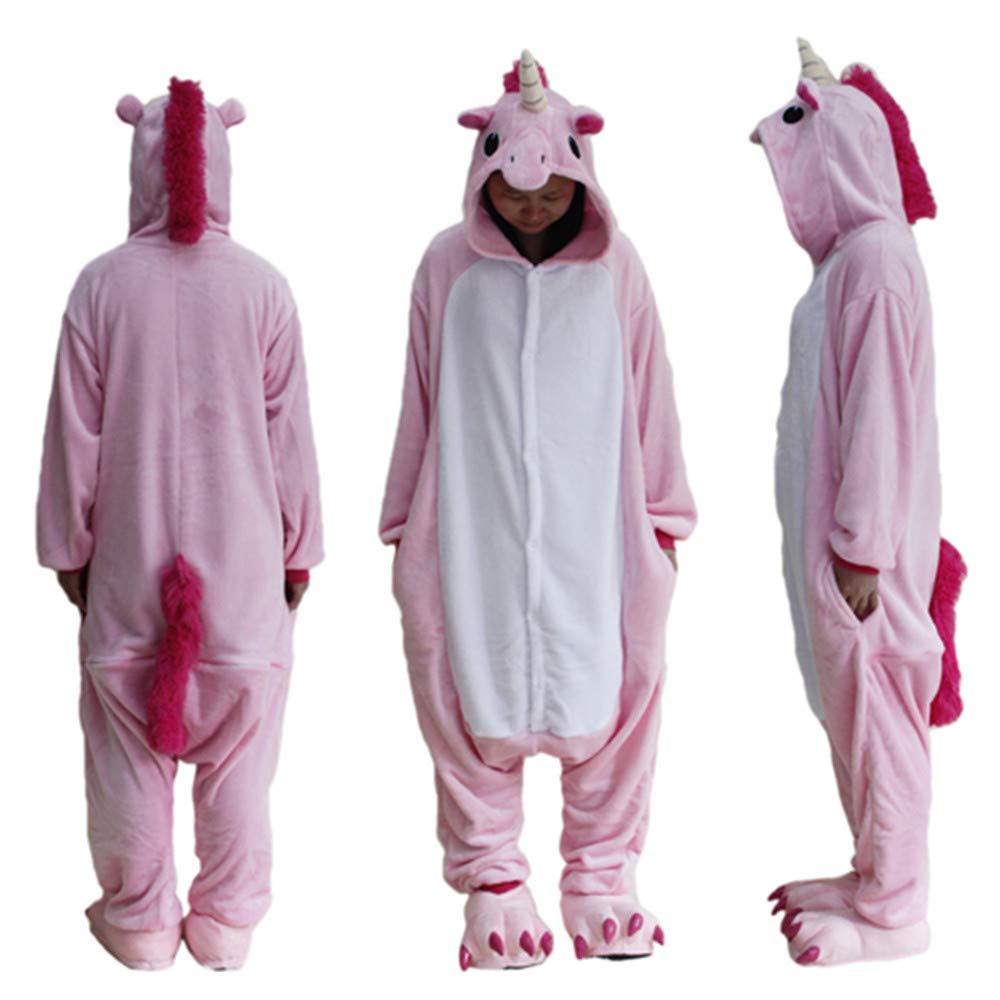 Black Sugar Combinaison Kigurimi Pyjama Grenouillère Lémurien Zèbre Requin Dinosaure Licorne Adulte Adolescent Unisexe en Peluche Doux Déguisement Carnaval Cosplay Sans Chaussons