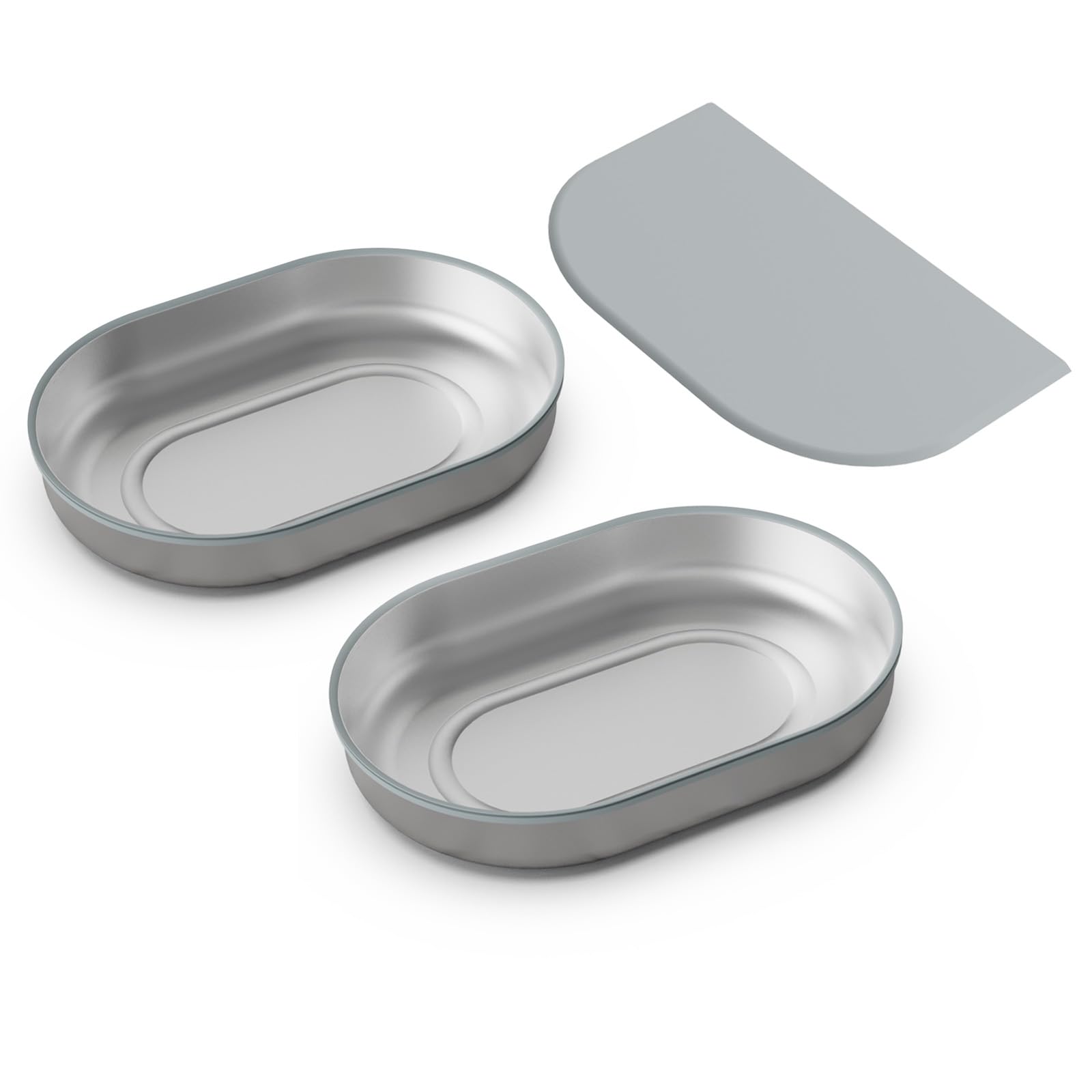 ONECUTE Compatible Microchip Pet Feeder Stainless Steel Bowl and Mats
