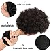 AISI QUEENS Afro Puff Drawstring Ponytail Synthetic Short Afro Kinkys Curly Afro Bun Extension Natural Black Hairpieces Updo Hair Extensions for Women Girls (1B#)