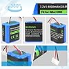 iPrize Batteria di ricambio 7,2 V 4000 mAh NI-MH per aspirapolvere iRobot Braava 380T 380 390T 390, Mint 5200 5200B 5200C #4