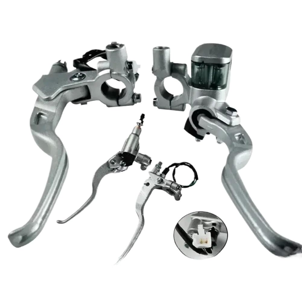YKfrxAAaw 22mm Motorbike Hydraulic Brake Pump Clutch Lever Compatible with Motocross Motorcycle Handlebar