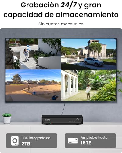Miniatura 4 de Reolink 4k Kit De Videovigilancia Poe Para Exterior, 6x 8mp Cámaras Ip, Nvr 8ch Con 2tb Hdd, Grabación 24 7, Detección De Personas Vehículos, Visión Nocturna, Ip67 Impermeable, Rlk8-800b6