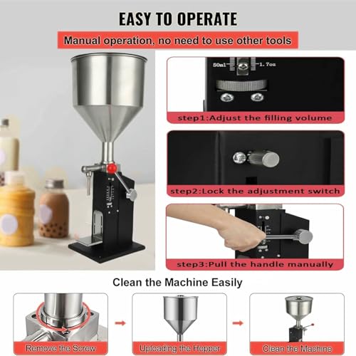 Machine de remplissage de pâte avec balance et support amovible - 5