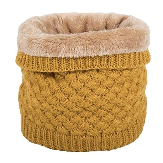 CheChury Invierno Bufanda de Punto Cuello Redondo para Mujeres y Hombres Bufanda