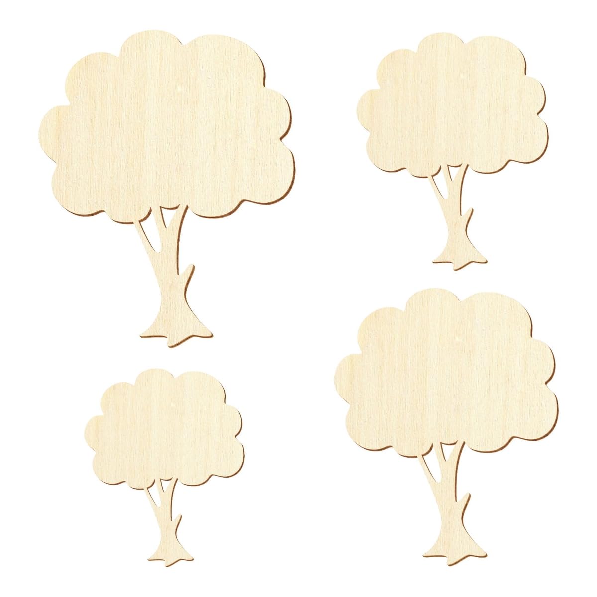 Holz Apfelbaum - Deko Zuschnitte 5-50cm, Größe:32cm, Pack mit:25 Stück