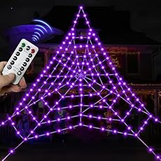 23GUANYI Cónico Telarañas Halloween 6 x 5 m, 125 P...