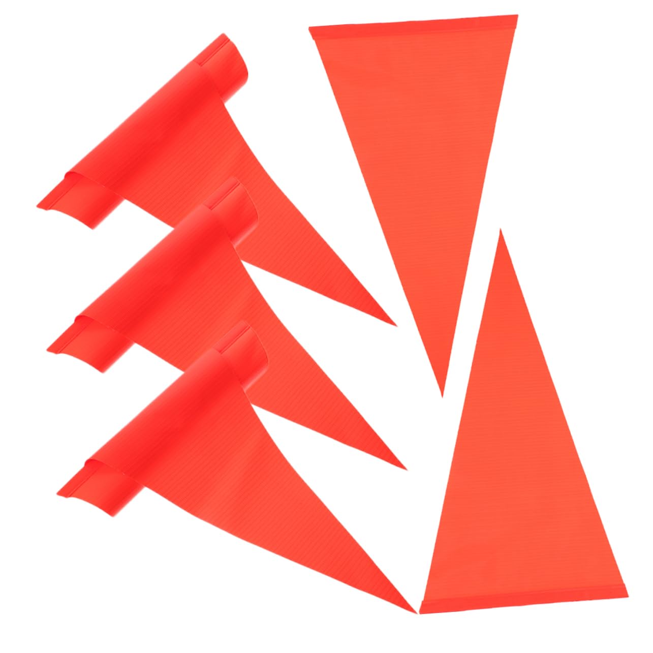ibasenice 4 Sätze Teiliges Fahrrad Sicherheitsflagge Hochsichtbare Warnflagge Für Fahrräder PVC Reflektierende Caution Flag Geeignet Für Kinderfahrräder Einfache Handhabung Und 5 Stücke * 4