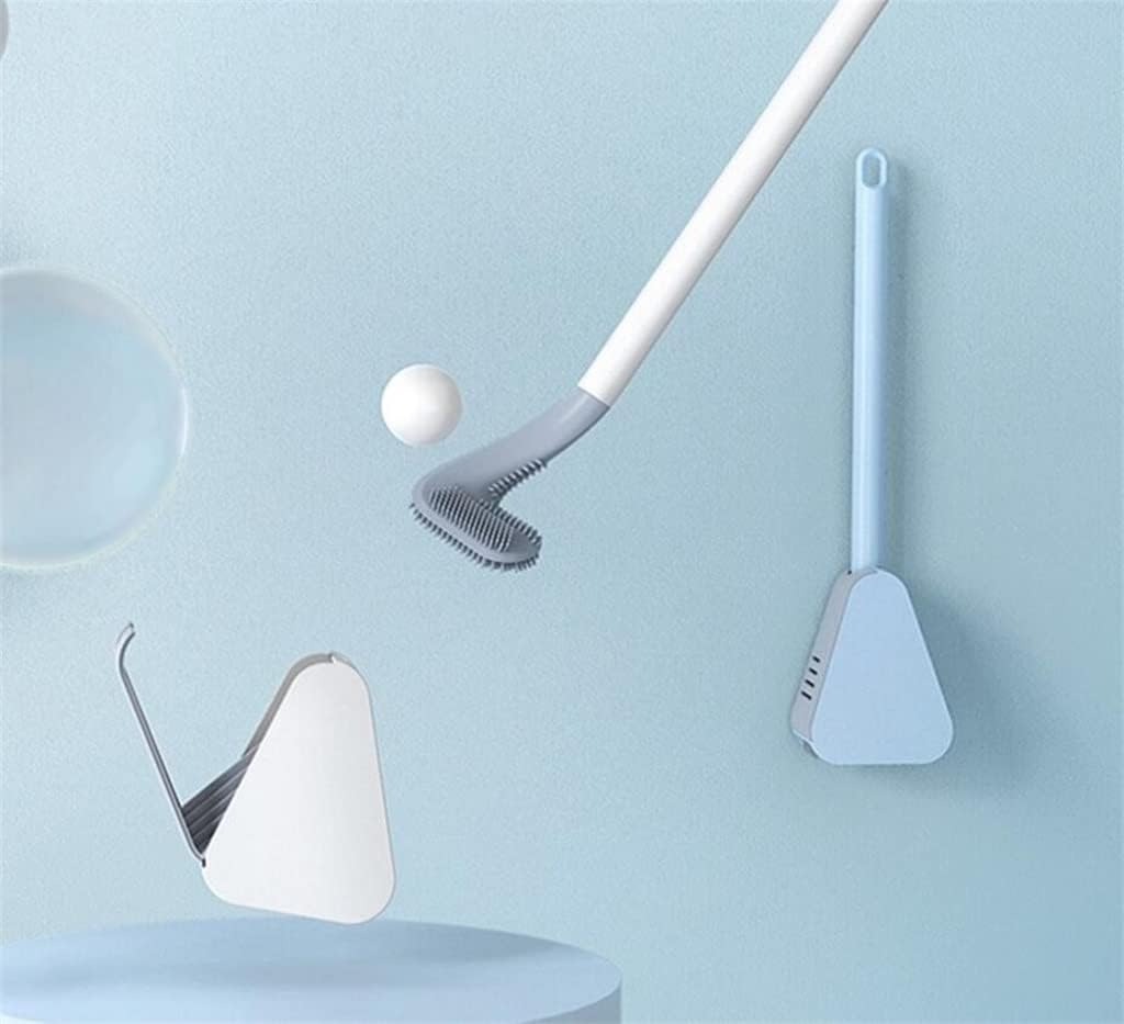 Silicone Wall-Mounted Golf Toilet Brush Long-Handled Cleaning Without Dead Ends Bathroom WC Tool Accessories