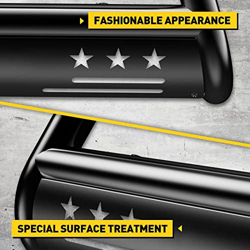 Autosity 3" Bull Bar Brush Guard, Compatible With Sierra, Tahoe, Silverado, Avalanche, Suburban, Off-Road Front Bumper With Removable Skid Plate Included, Upgrade Your Tacoma's Look And Protection #TOP4