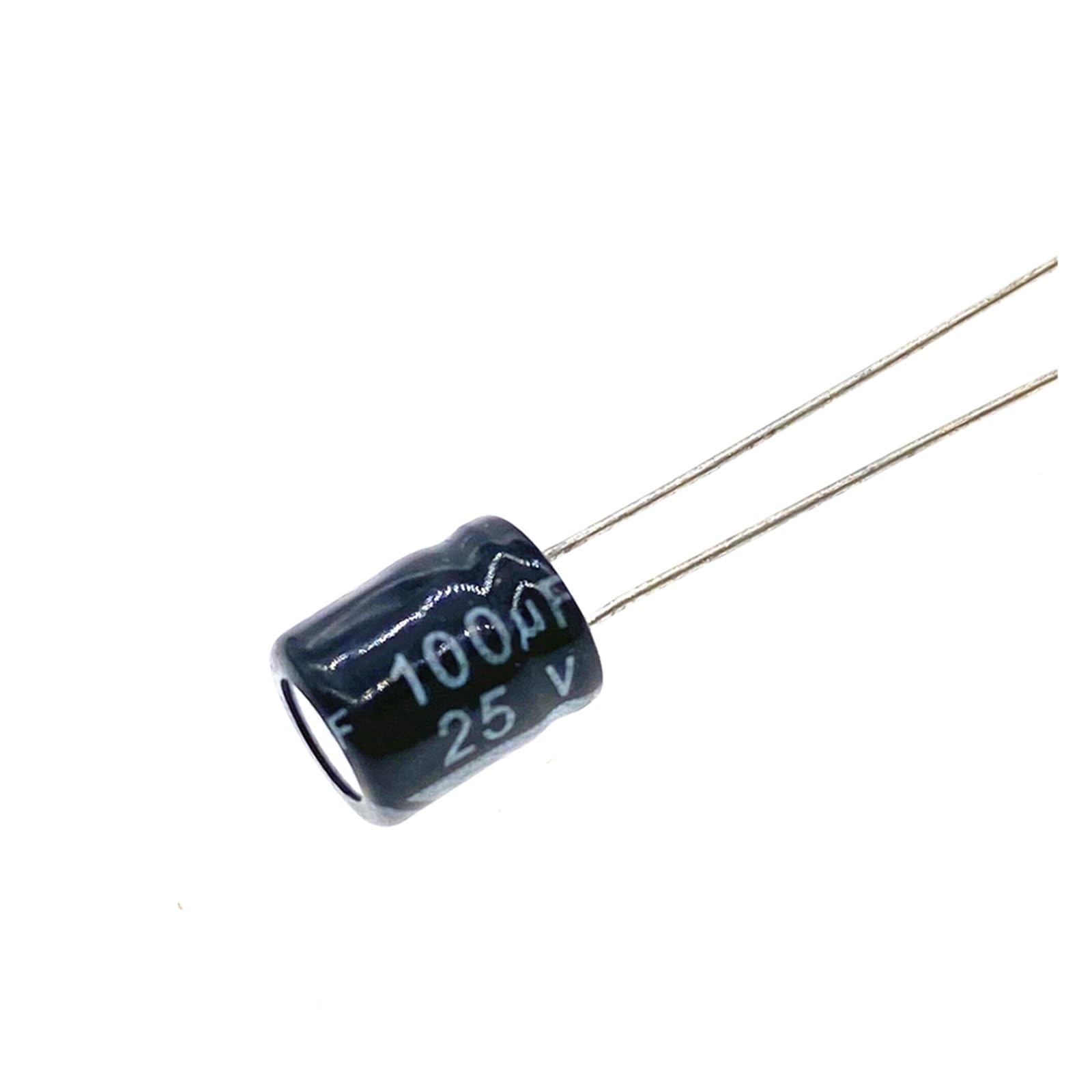 Condensateur 100uF 25V en aluminium pour supprimer les pannes d'alimentation de vos cartes