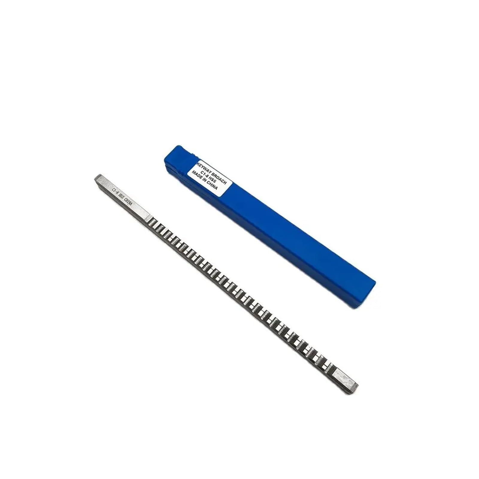 Brocha de chavetero de empuje de 8 mm, tamaño métrico C1, herramientas de brochado for fresadoras CNC y metalurgia. Ampliamente aplicable