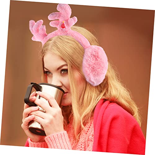 LIFKOME Fuzzy Ear Muffs for Winter Giraffe Design Freezing Headband Comfortable and Warm for Outdoor Activities3