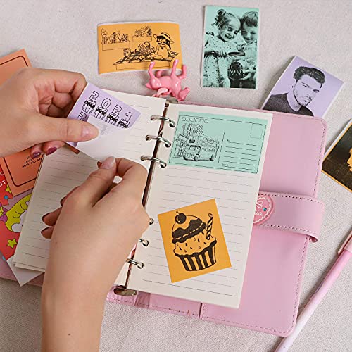 Image of T02 M02X S002 AHM2 Color Sticker Thermal Paper, Green /Purple /Orange