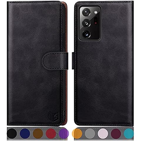 SUANPOT Leather Wallet Case for Galaxy Note 20 Ultra Cover
