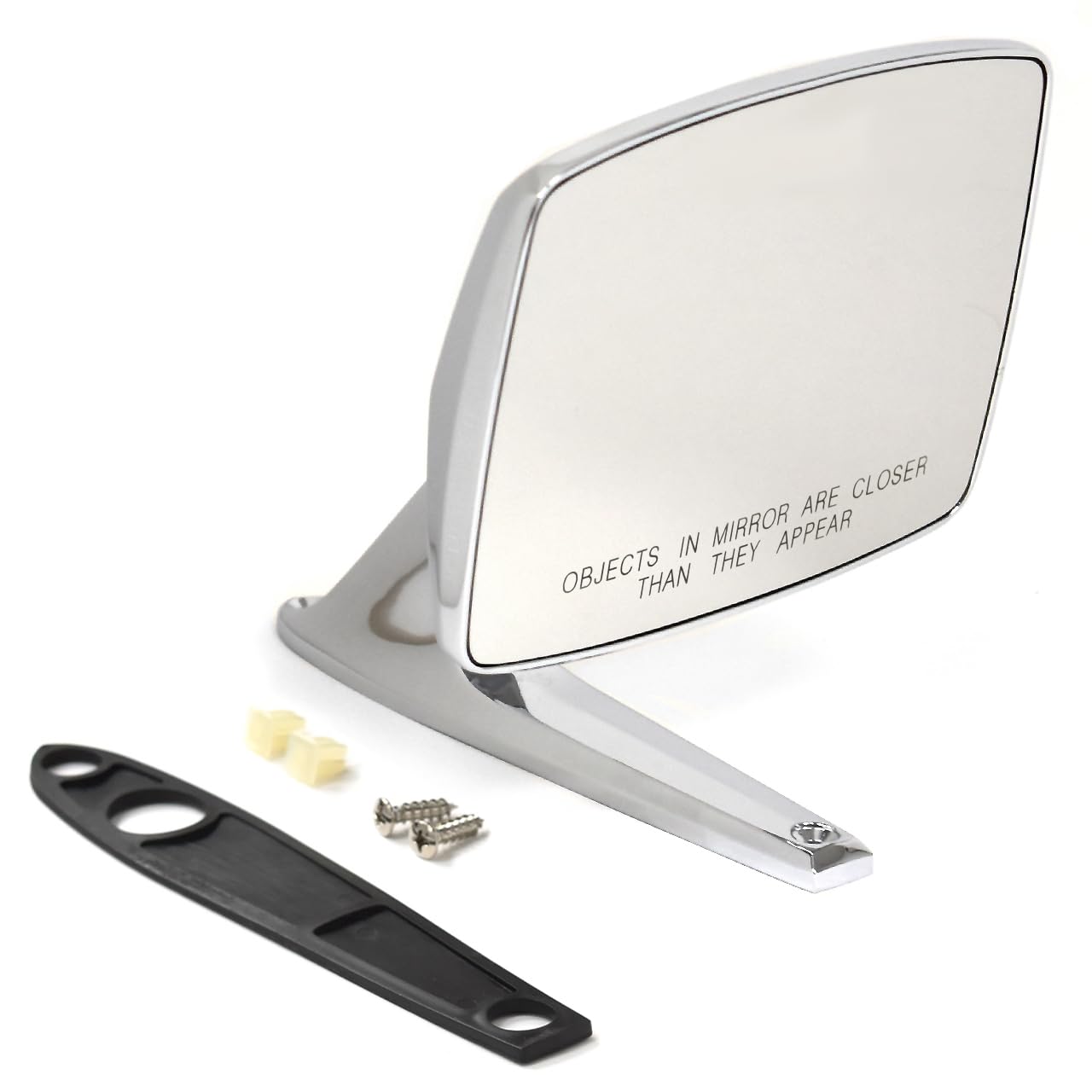 Amazon.com: Outside Mirror Chrome Passenger Side With Convex Glass