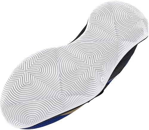 Under Armour Unisex Jet '23 Basketball Shoe, (004) Black/Cobalt/Metallic Gold, 10 US Men | Image 2