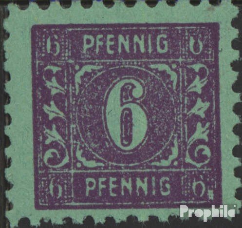 Soviet Zone (Allied.cast.) 10x VIII, white Rectangle next the 6 (Field 36) 1945 Mecklenburg 1.issue (Stamps for collectors)