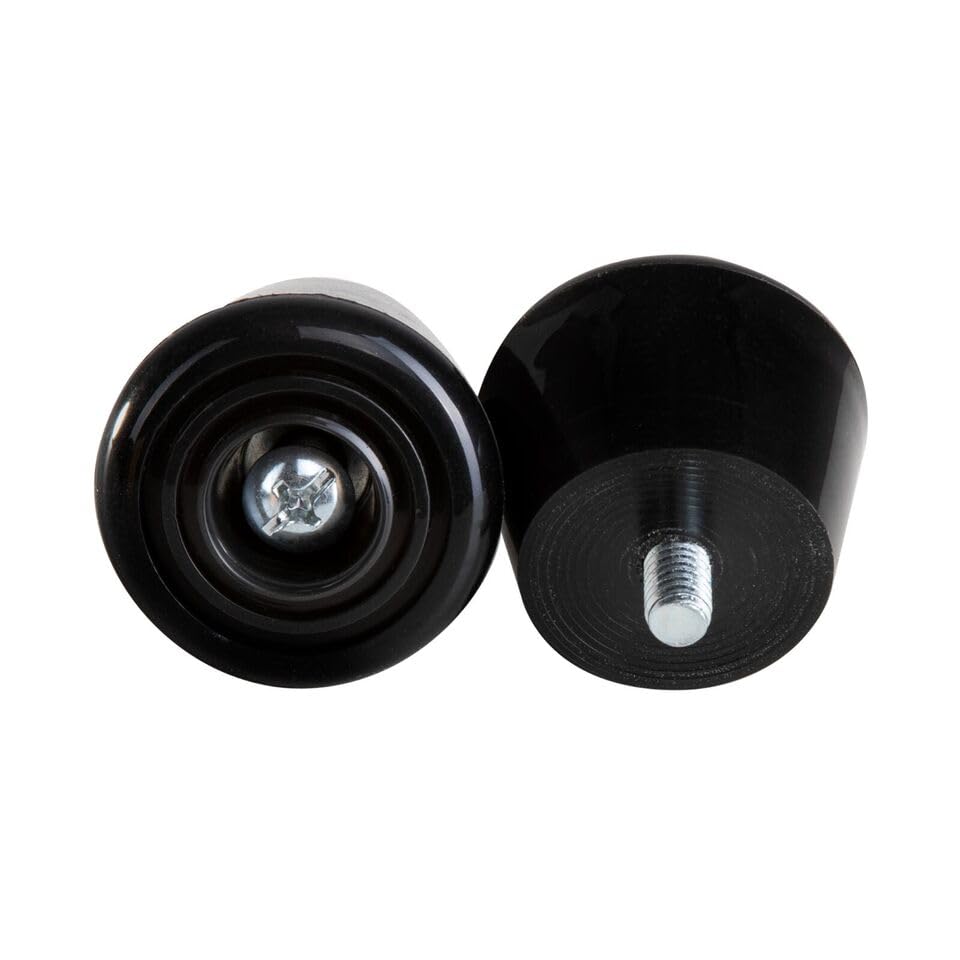 C7skates Roller Skate Wheels, Stoppers, Bearings Bundle - Black