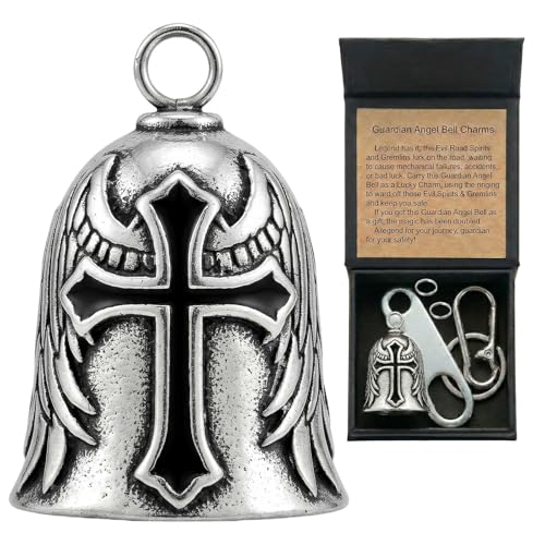 Image of Motorcycle Bell Guardian Angel Gremlin Lucky Charm Gift For Riders