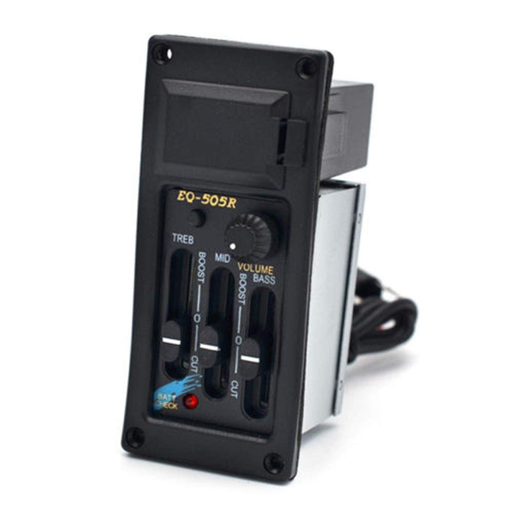 Buy EQ505R 3Band Preamp Pickup Acoustic Guitar Tone Volume Amplifier
