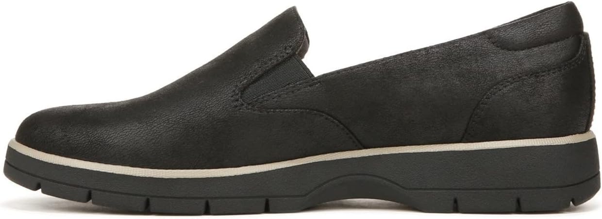 Dr. Scholl's Womens Next One Slip On Loafer Moc Black Fabric 7 W