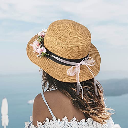 Foto von Taumie Blumenkranz Blume Krone Stirnband, Blumen Stirnbänder Kopfschmuck Haarbänder Floral Girlande, Damen Mädchen für Festival Party Hochzeit Strand