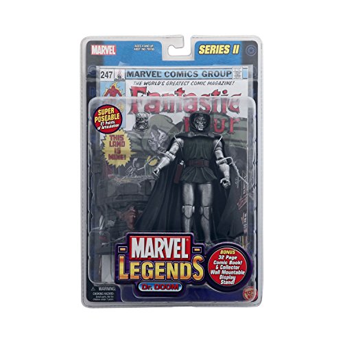 Marvel Legends Series 2 II DOOMBOT dr doom variant with 32 page comic book and collector wall mount display stand