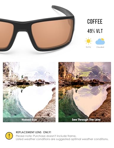 Image of BLAZERBUCK Anti-salt Polarized Replacement Lenses for Oakley Double Edge OO9380 Sunglass