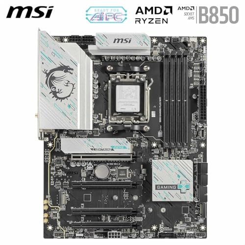 Image of MICRO CENTER AMD Ryzen 7 9800X3D CPU Processor with MSI B850 Gaming Plus WiFi Motherboard (ATX, AM5, DDR5, PCIe 5.0, M.2 Gen5, Wi-Fi 7, 5G LAN)