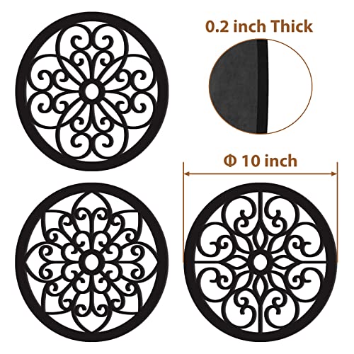 Bnesi 3 Pieces Thickened Rustic Wood Wall Decor,Modern Farmhouse Hanging Decoration for Living Room Bedroom Hallway Decor Office Kitchen Wall Decoration (Modern style) - Image 4