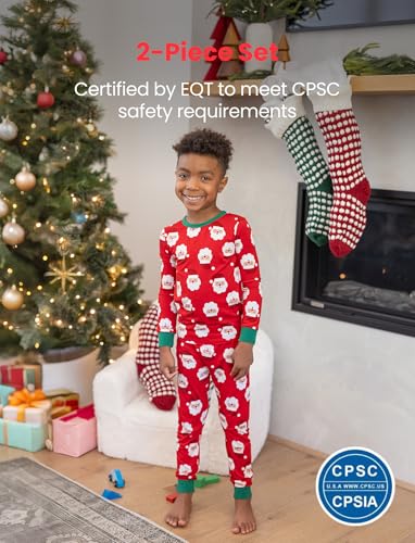 Image of PATPAT Bamboo Viscose Pajama Sets for Toddler Boys & Girls Baby Kids, Ultra-soft Snug fit Pjs Sleepers for Birthday Holiday