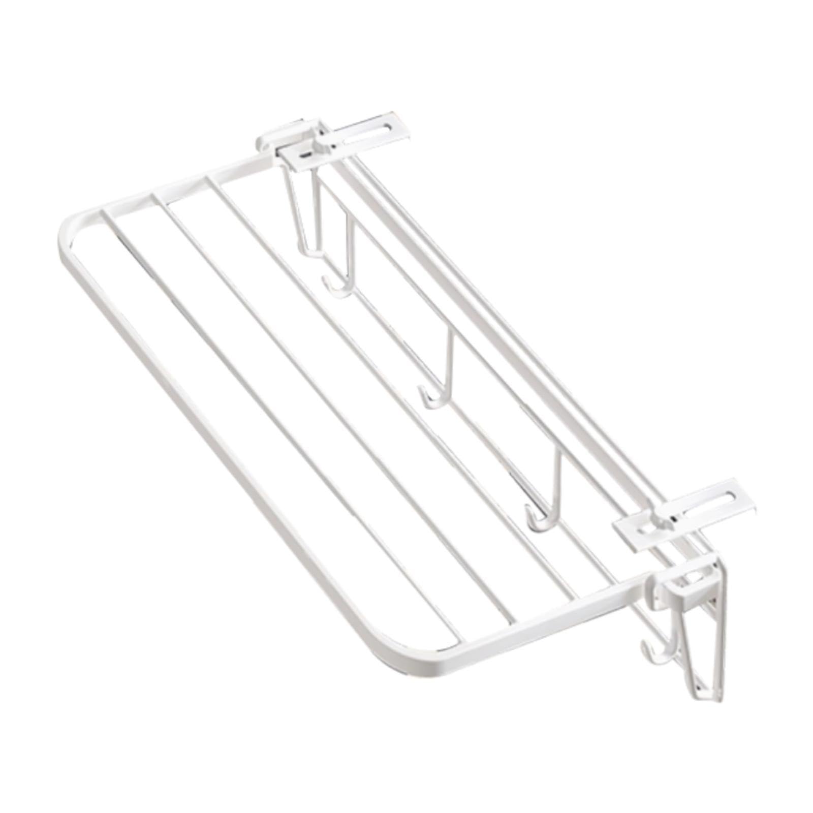 Étendoir à linge compact pliable 35cm en fer pour balcon et fenêtre