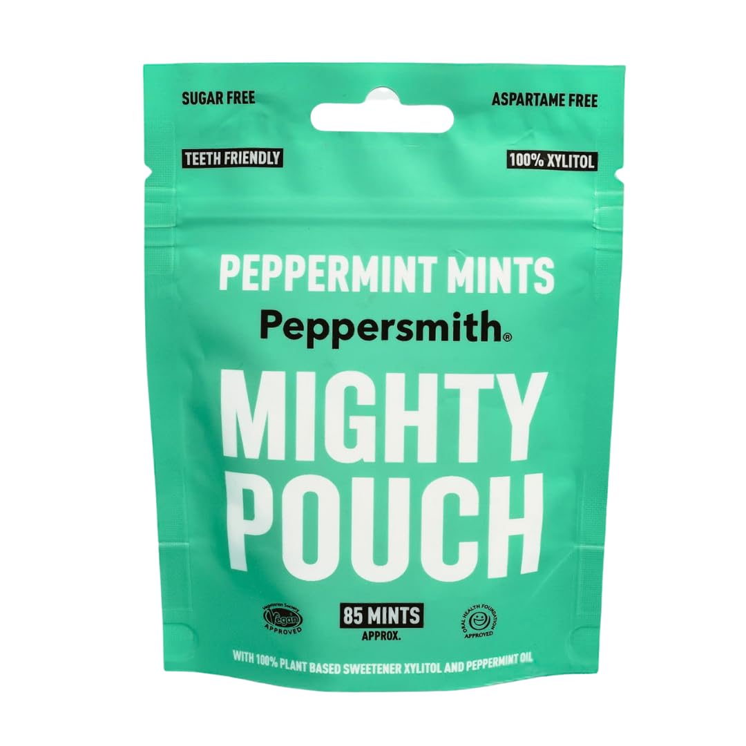 Peppersmith 100% Xylitol Mints Peppermint, 60 GR